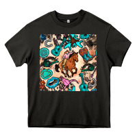 Asphalt western cowgirl seamless pattern Heavy Core Tee - BundleAndBundleShop