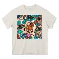 Cream western cowgirl seamless pattern Heavy Core Tee - BundleAndBundleShop