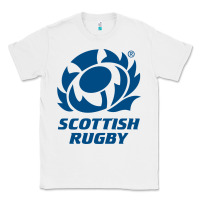 White scottish rugby Classic Tee - linhVisuals