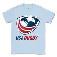 Dusty Blue rugby Classic Tee - linhVisuals