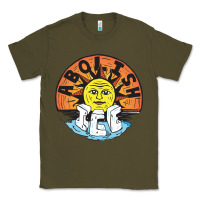 Army Green Ice Abolish Classic Tee - linhVisuals