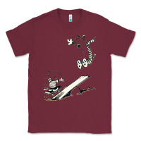 Burgundy hobbes Classic Tee - linhVisuals