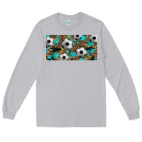 Moon Dust western leopard camouflage turquoise soccer licence plate template Long Sleeve Tee - Artiststas