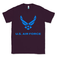 Plum us force usaf distressed Classic Tee - linhVisuals