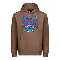 Chestnut preview flower stitch blue preschool Premium Hoodie - AdoDesignShop