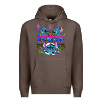 Coffee preview flower stitch blue preschool Premium Hoodie - AdoDesignShop