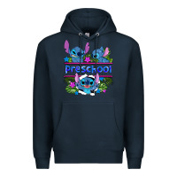 Navy preview flower stitch blue preschool Premium Hoodie - AdoDesignShop