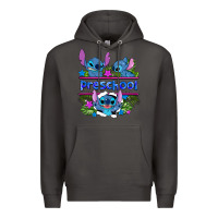 Smoke preview flower stitch blue preschool Premium Hoodie - AdoDesignShop