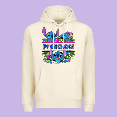 Preview Flower Stitch Blue Preschool Premium Hoodie Designed By Adodesignshop