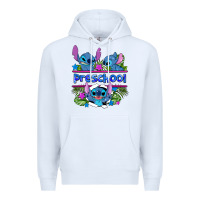 White preview flower stitch blue preschool Premium Hoodie - AdoDesignShop