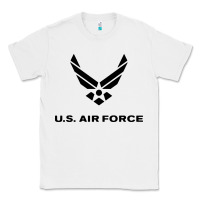 White us air force usaf distressed Classic Tee - linhVisuals