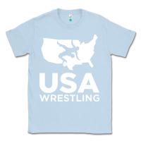 Dusty Blue usa fight Classic Tee - linhVisuals