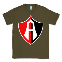 Army Green Atlas Football Classic Tee - linhVisuals