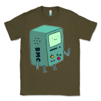 Army Green Bmo Adventure Time Classic Tee - linhVisuals