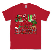 Red jesus is the reason for the season christmas bbs Classic Tee - BundleAndBundleShop