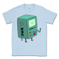 Dusty Blue Bmo Adventure Time Classic Tee - linhVisuals