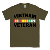 Army Green vietnam veteran flag Classic Tee - linhVisuals