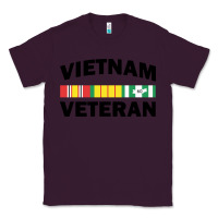 Plum vietnam veteran flag Classic Tee - linhVisuals