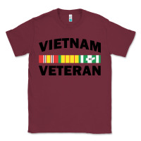 Burgundy vietnam veteran flag Classic Tee - linhVisuals