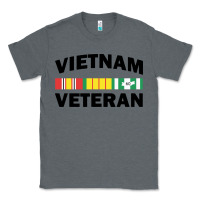 Charcoal Heather vietnam veteran flag Classic Tee - linhVisuals