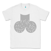 White dick head ball sack Classic Tee - linhVisuals