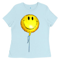 Baby Blue Balloon smile Ladies Tee - Artiststas