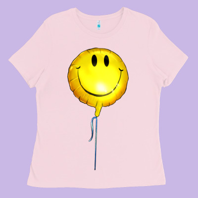Balloon Smile Ladies Tee Designed By Artiststas