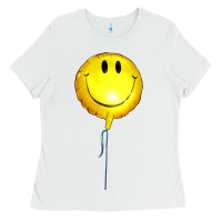 White Balloon smile Ladies Tee - Artiststas