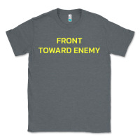 Charcoal Heather FRONT TOWARD ENEMY Classic Tee - linhVisuals