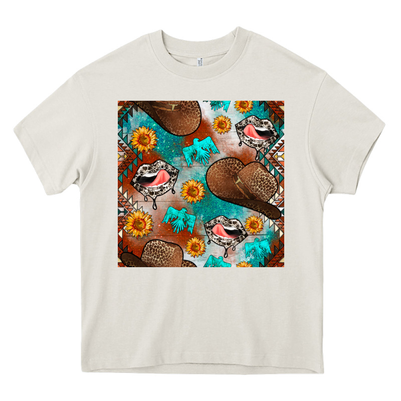 Western Cowboy Hat Seamless Pattern Heavy Core Tee by BundleAndBundleShop | Teevron