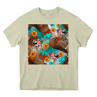Mossy western cowboy hat seamless pattern Heavy Core Tee - BundleAndBundleShop