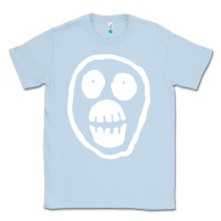 Dusty Blue the mighty boosh monkey skull Classic Tee - linhVisuals