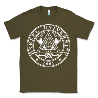 Army Green drexel university Classic Tee - linhVisuals