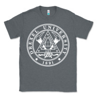 Charcoal Heather drexel university Classic Tee - linhVisuals