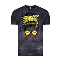 Cloud Black softball mom Vintage Tee - RacoonDesign
