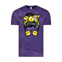 Cloud Purple softball mom Vintage Tee - RacoonDesign