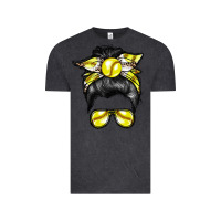 Vintage Black softball mom Vintage Tee - RacoonDesign