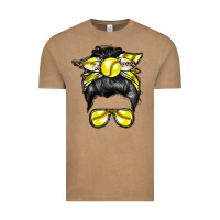 Vintage Coffee softball mom Vintage Tee - RacoonDesign
