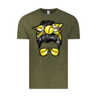 Vintage Olive softball mom Vintage Tee - RacoonDesign