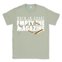 Matcha when in doubt empty the magazine Classic Tee - linhVisuals