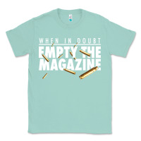 Seafoam when in doubt empty the magazine Classic Tee - linhVisuals