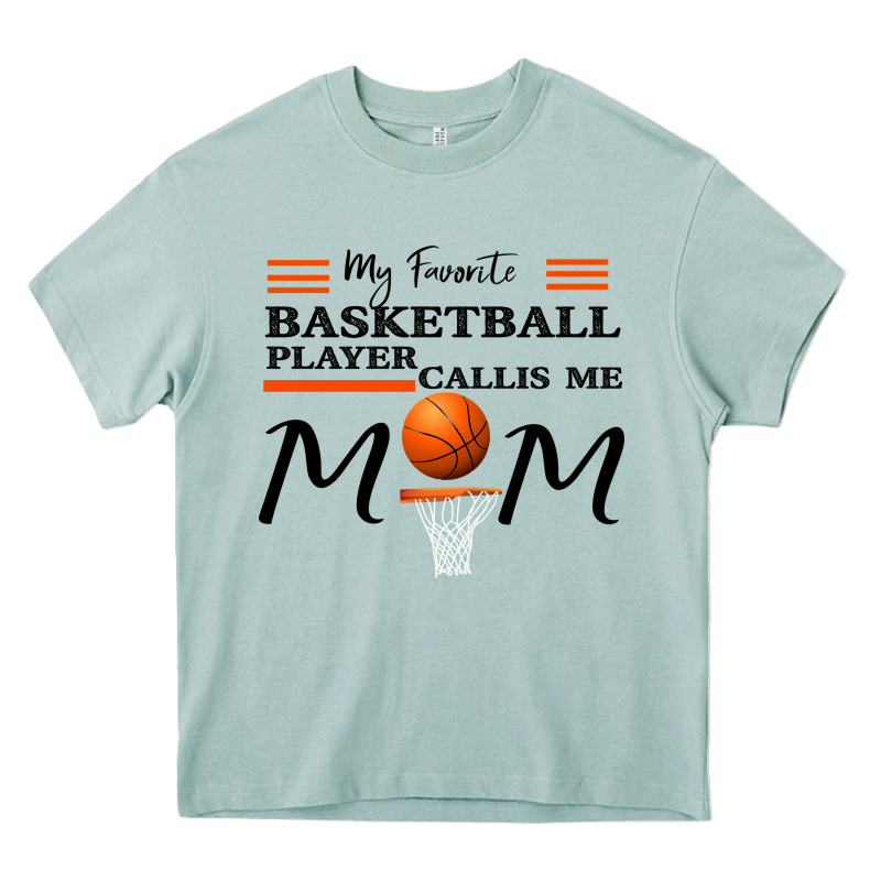 My Favorite Basketball Player Calls Me Mom Heavy Core Tee by Bettercallsaul | Teevron