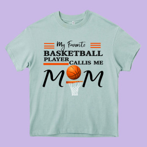 My Favorite Basketball Player Calls Me Mom Heavy Core Tee Designed By Bettercallsaul