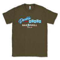 Army Green roadhouse double deuce Classic Tee - linhVisuals