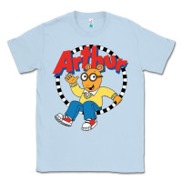 Dusty Blue Funko Up Arthur Classic Tee - linhVisuals