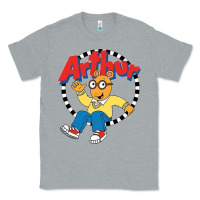 Heather Grey Funko Up Arthur Classic Tee - linhVisuals