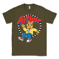 Army Green Funko Up Arthur Classic Tee - linhVisuals