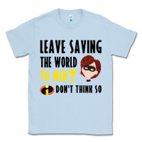Dusty Blue the incredibles glitter Classic Tee - linhVisuals