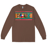 Chestnut love texas sunflowers cactus cowhide license plate Long Sleeve Tee - Artiststas