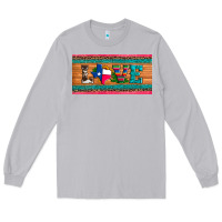 Moon Dust love texas sunflowers cactus cowhide license plate Long Sleeve Tee - Artiststas